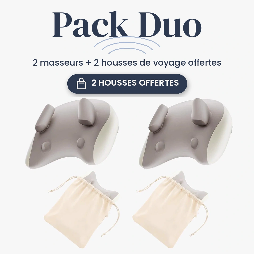 Pack Duo, 2 masseurs et 2 housses de voyage offertes